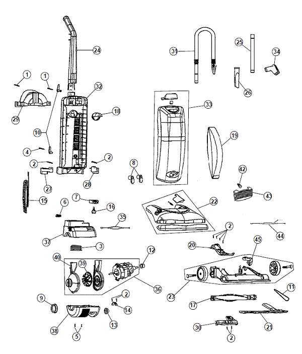 Dirt devil store vacuum parts